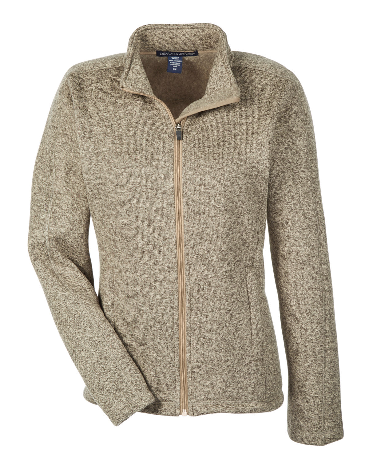 Devon & Jones Ladies' Bristol Full-Zip Sweater Fleece Jacket Womens Apparel Sweatshirts & Fleece