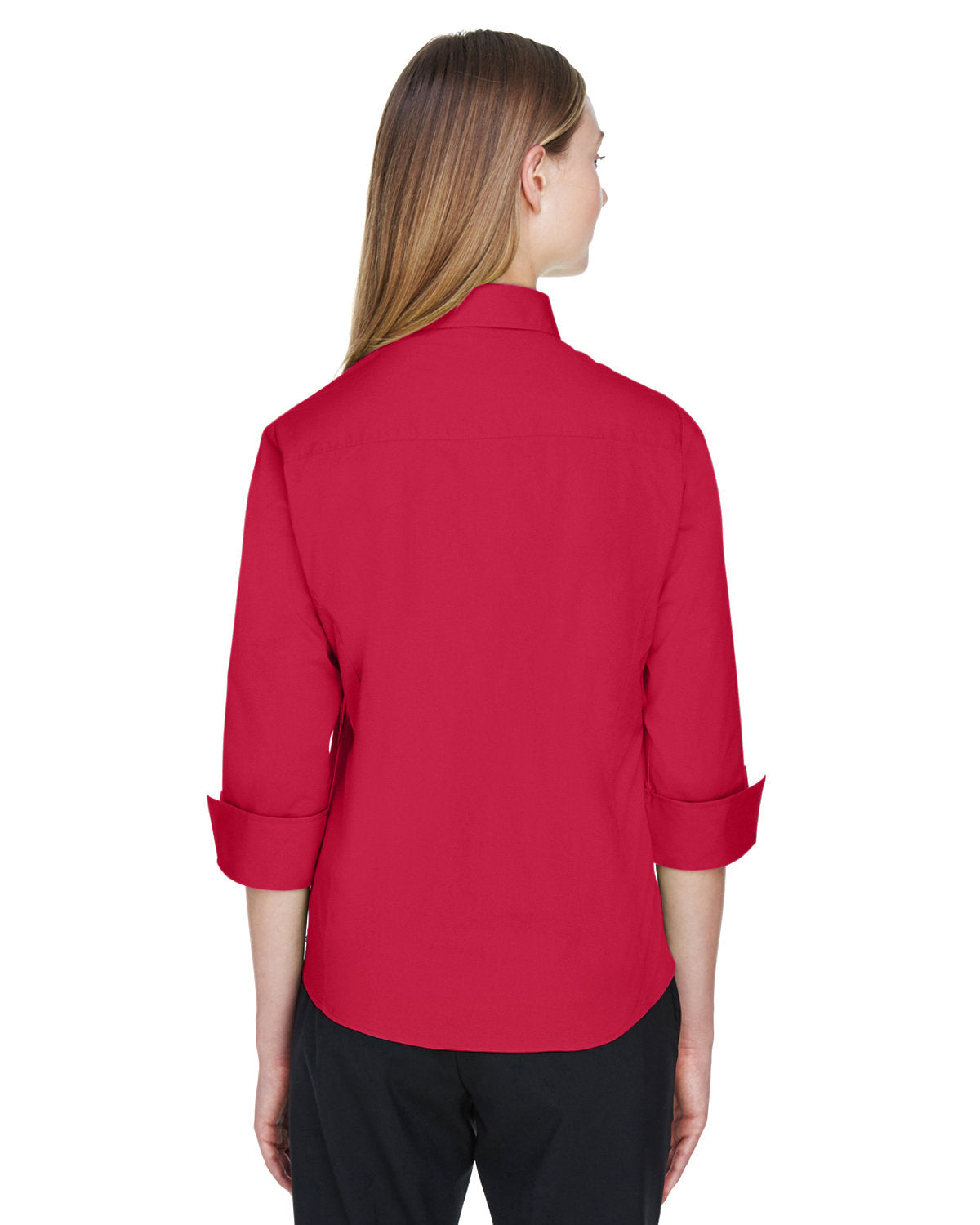 Devon & Jones Ladies' Perfect Fit™ 3/4-Sleeve Stretch Poplin Blouse Womens Apparel Shirts & Tops
