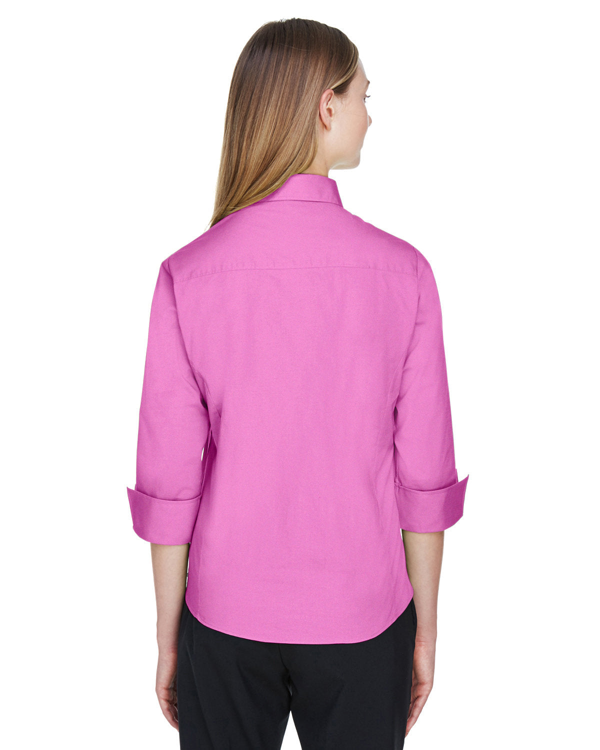 Devon & Jones Ladies' Perfect Fit™ 3/4-Sleeve Stretch Poplin Blouse Womens Apparel Shirts & Tops