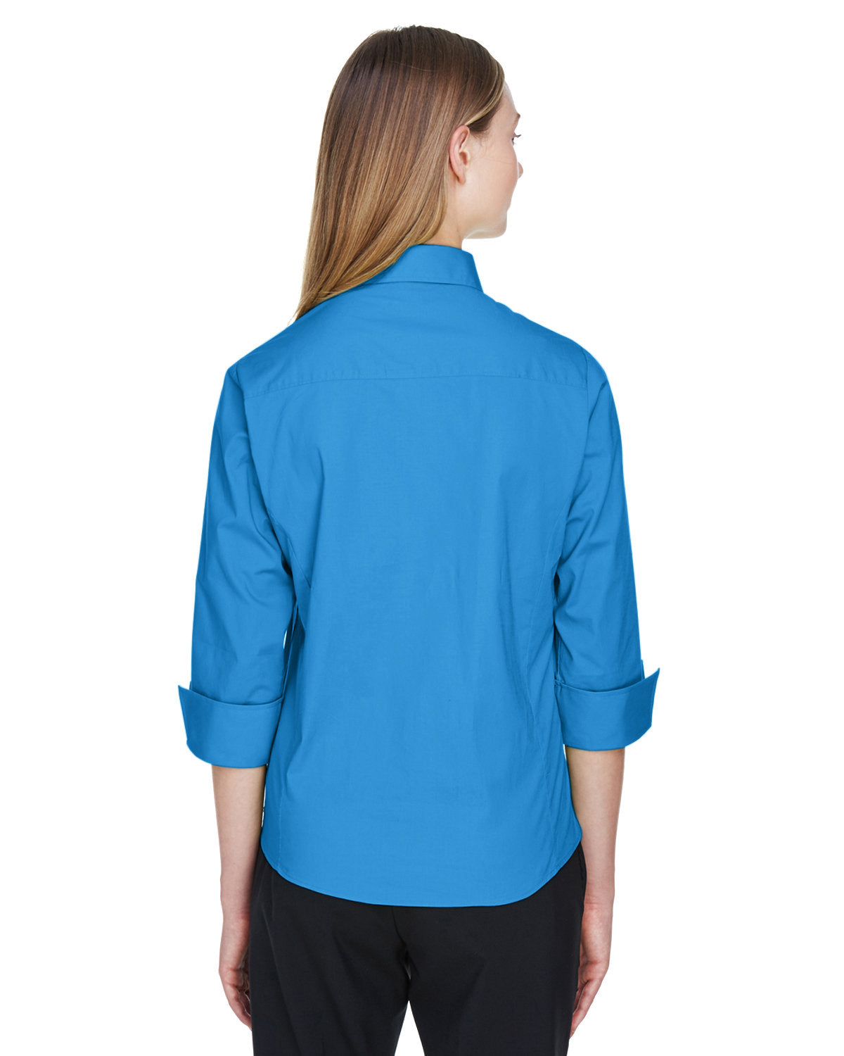 Devon & Jones Ladies' Perfect Fit™ 3/4-Sleeve Stretch Poplin Blouse Womens Apparel Shirts & Tops