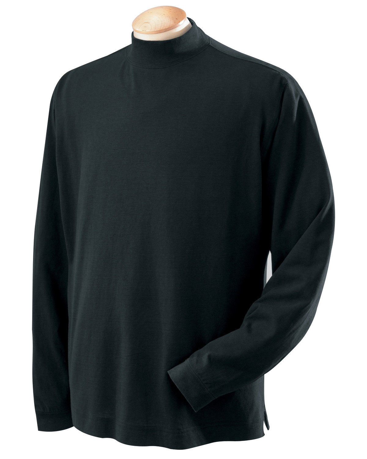 Devon & Jones Adult Sueded Cotton Jersey Mock Turtleneck Mens Apparel Shirts & Tops