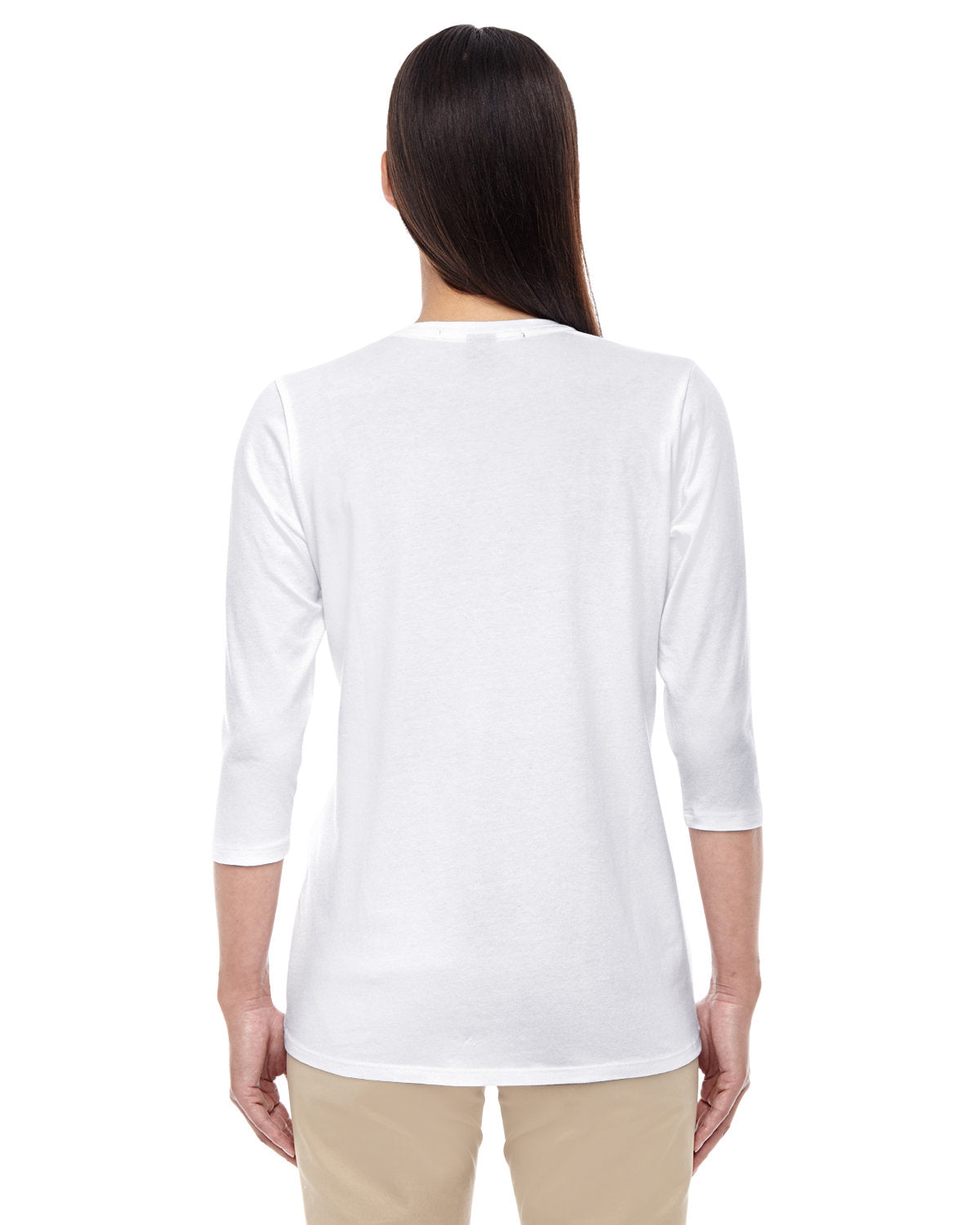 Devon & Jones Ladies' Perfect Fit™ Bracelet-Length V-Neck Top Womens Apparel Shirts & Tops