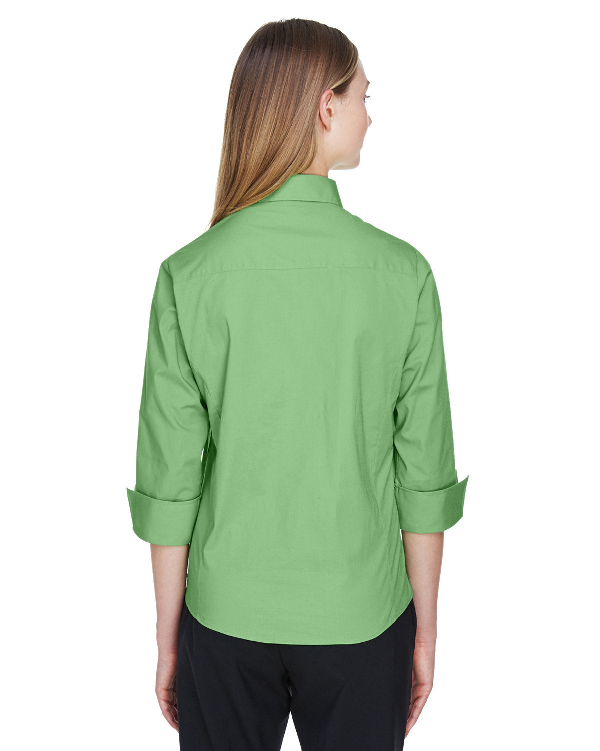 Devon & Jones Ladies' Perfect Fit™ 3/4-Sleeve Stretch Poplin Blouse Womens Apparel Shirts & Tops