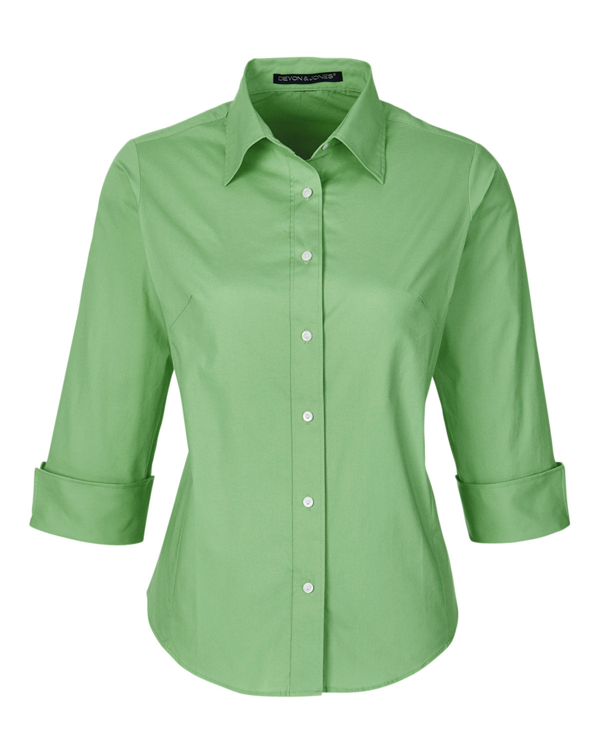 Devon & Jones Ladies' Perfect Fit™ 3/4-Sleeve Stretch Poplin Blouse Womens Apparel Shirts & Tops
