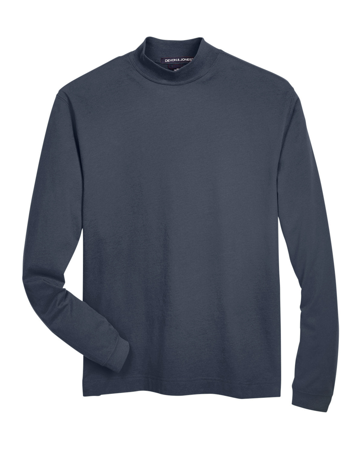 Devon & Jones Adult Sueded Cotton Jersey Mock Turtleneck Mens Apparel Shirts & Tops