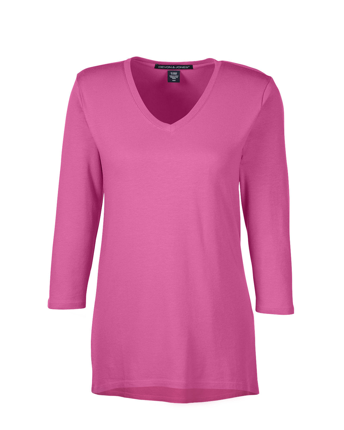 Devon & Jones Ladies' Perfect Fit™ Bracelet-Length V-Neck Top Womens Apparel Shirts & Tops