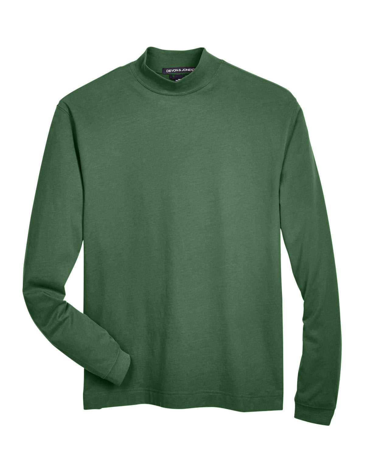 Devon & Jones Adult Sueded Cotton Jersey Mock Turtleneck Mens Apparel Shirts & Tops