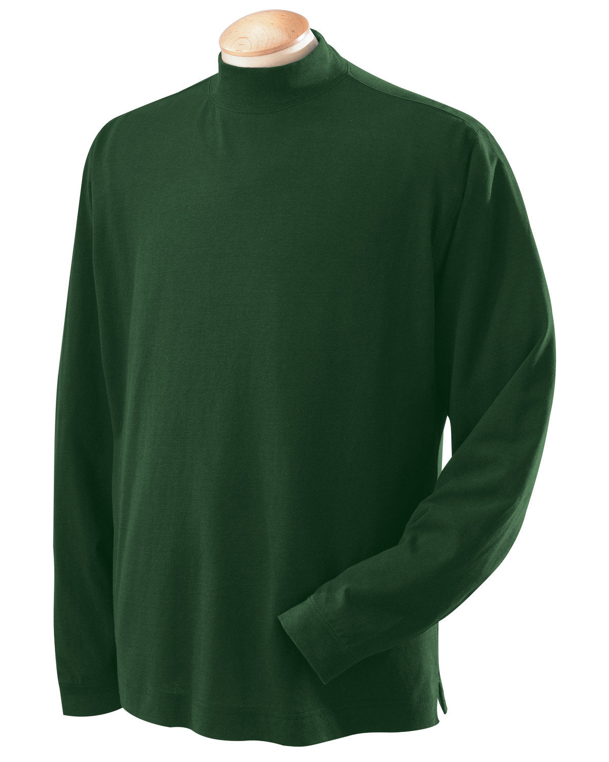 Devon & Jones Adult Sueded Cotton Jersey Mock Turtleneck Mens Apparel Shirts & Tops