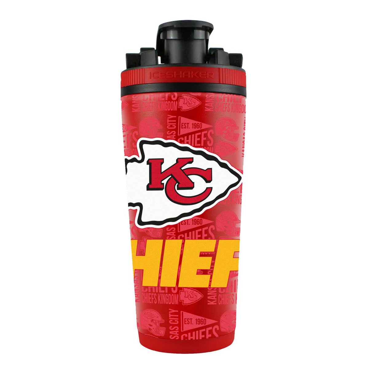 Wincraft Kansas City Chiefs 26oz Stainless Steel Ice Shaker Fan Gear NFL Kansas City Chiefs