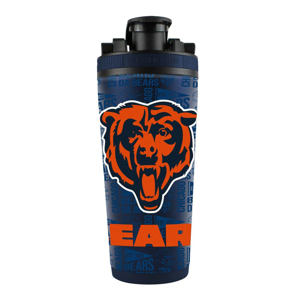 Chicago Bears Ice Shaker 26oz Stainless Steel Fan Gear NFL Chicago Bears