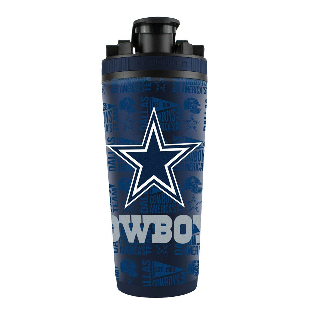 Dallas Cowboys Ice Shaker 26oz Stainless Steel Fan Gear NFL Dallas Cowboys