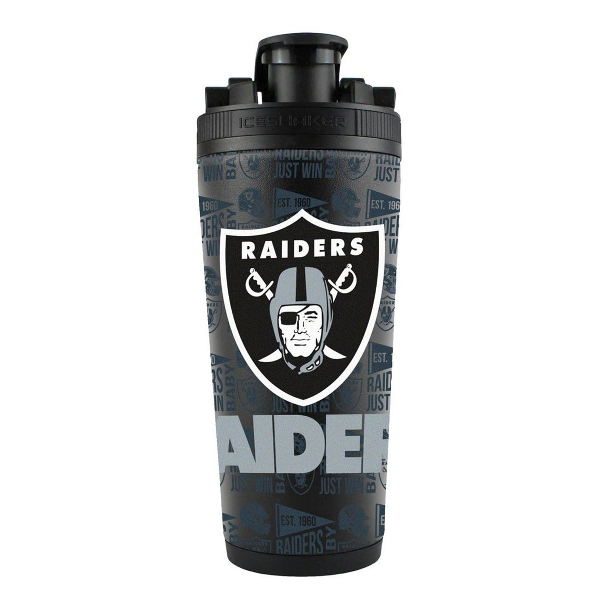 Las Vegas Raiders Ice Shaker 26oz Stainless Steel Fan Gear NFL Las Vegas Raiders