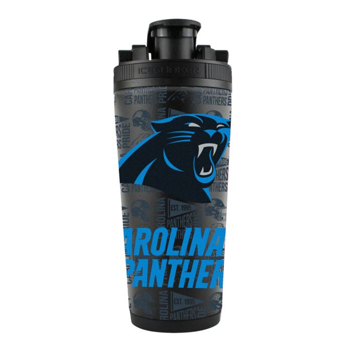 Carolina Panthers Ice Shaker 26oz Stainless Steel Fan Gear NFL Carolina Panthers