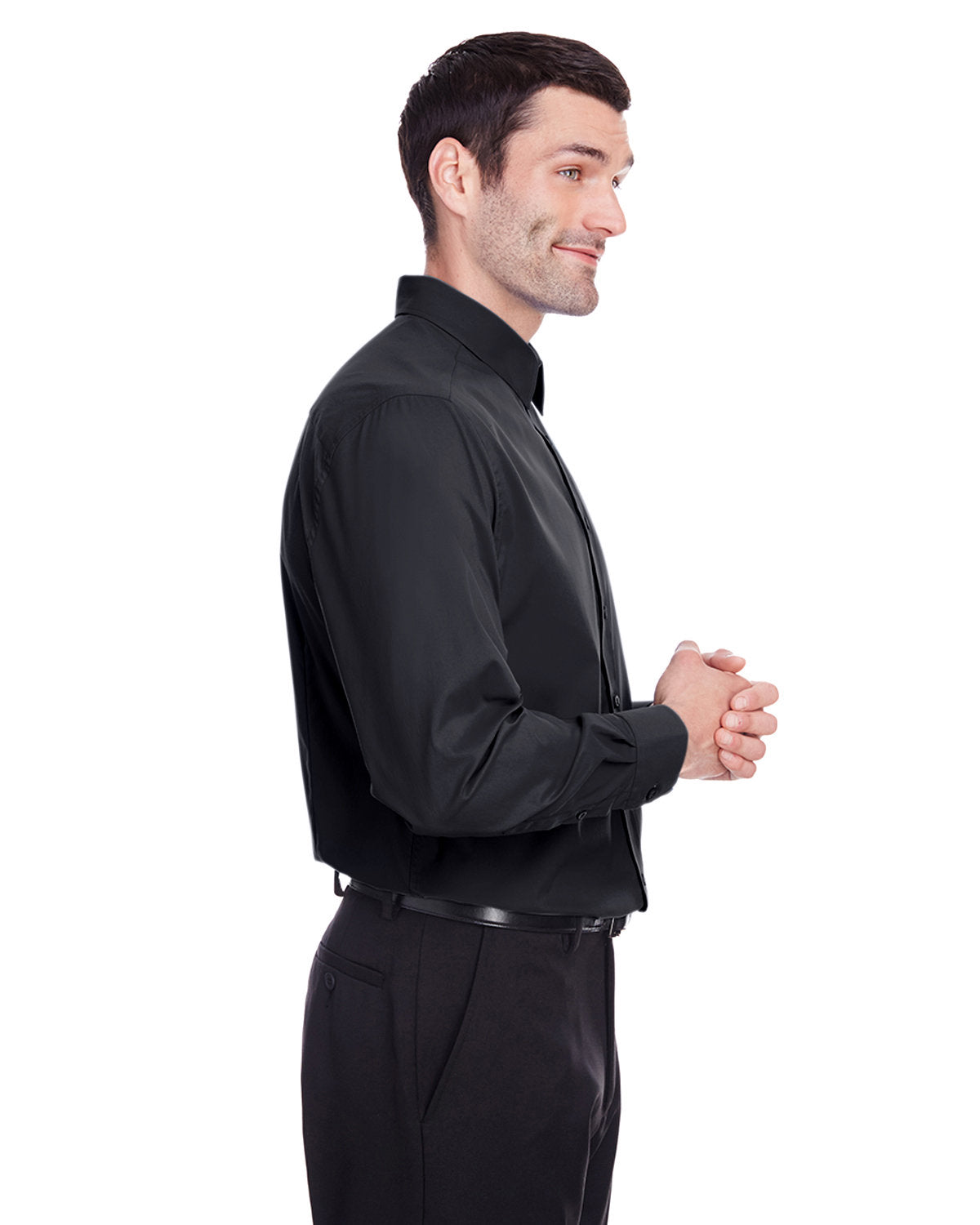 Devon & Jones Men's CrownLux Performance Stretch Woven Shirt-4