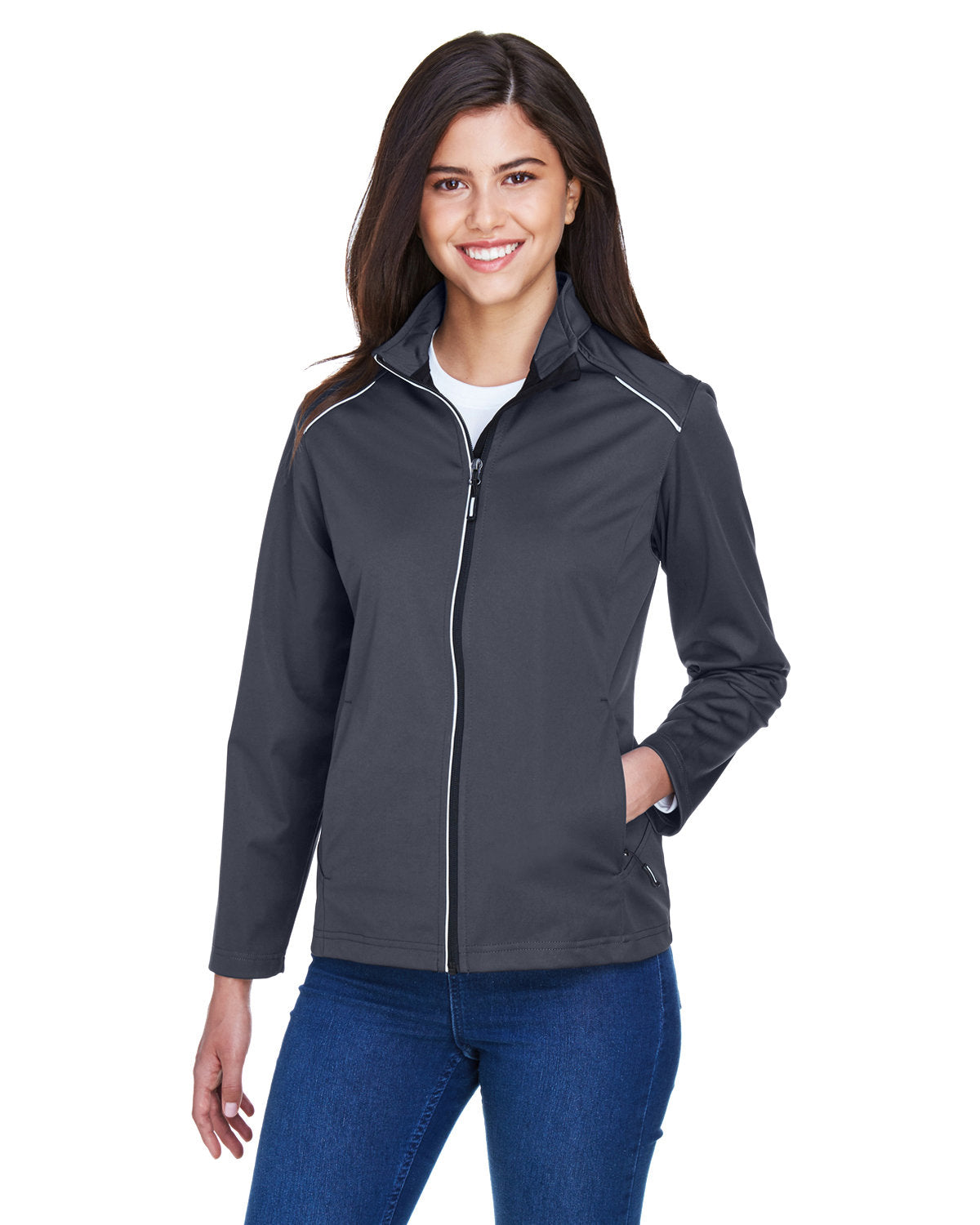 CORE365 Ladies' Techno Lite Three-Layer Knit Tech-Shell Womens Apparel Jackets & Vests