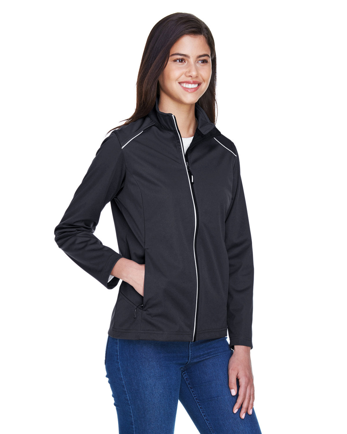 CORE365 Ladies' Techno Lite Three-Layer Knit Tech-Shell Womens Apparel Jackets & Vests