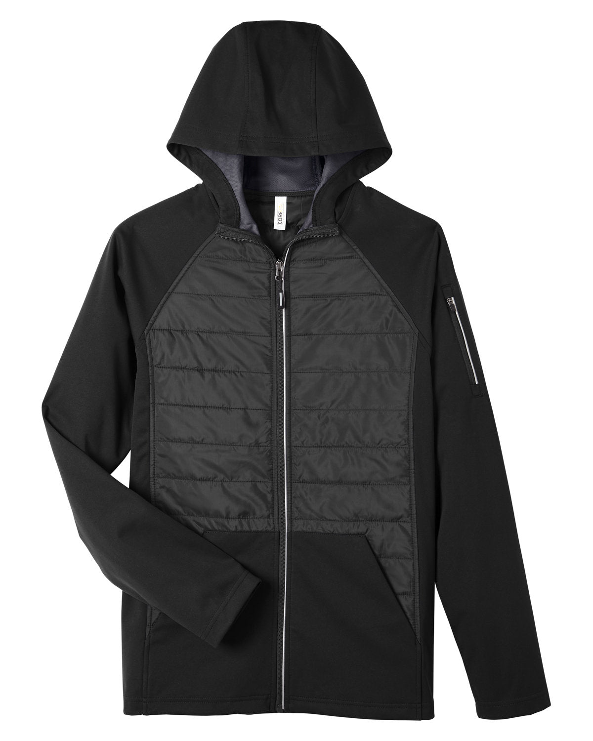 CORE365 Unisex Techno Lite Hybrid Hooded Jacket Mens Apparel Jackets & Vests