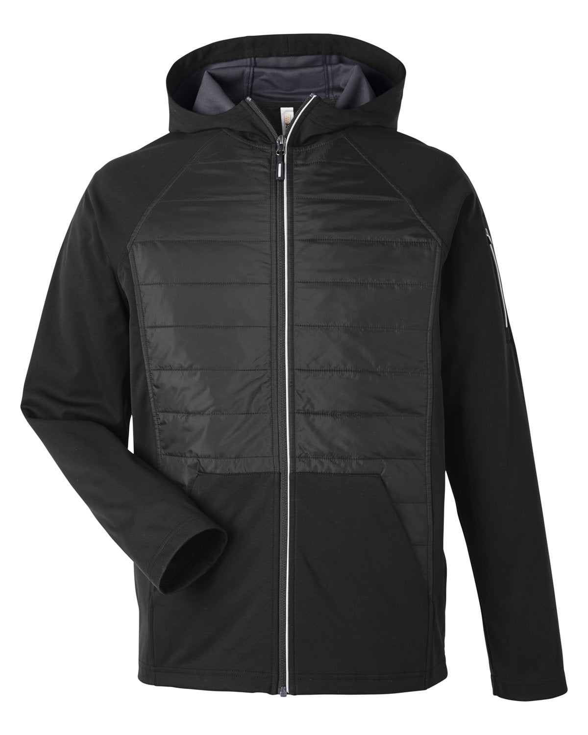 CORE365 Unisex Techno Lite Hybrid Hooded Jacket Mens Apparel Jackets & Vests