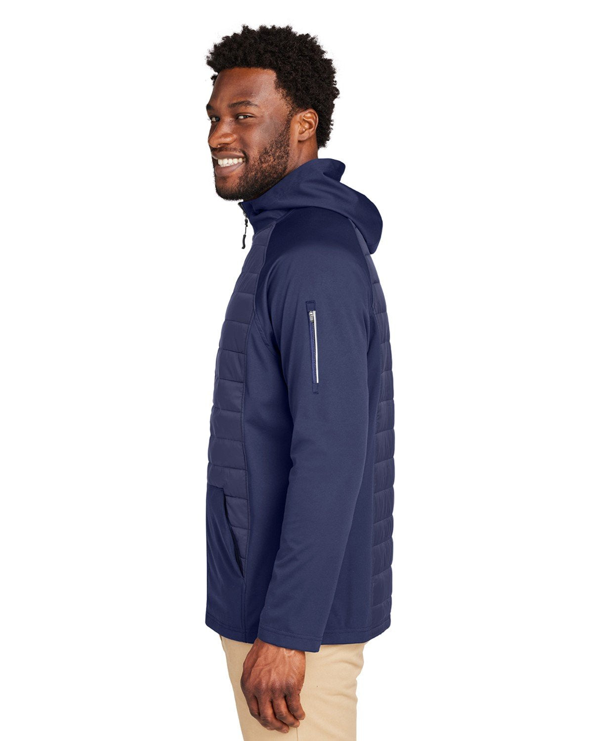 CORE365 Unisex Techno Lite Hybrid Hooded Jacket Mens Apparel Jackets & Vests