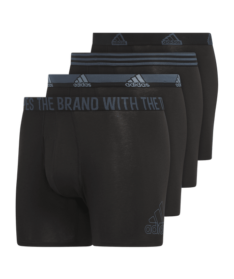 adidas Men's Stretch Cotton 4-Pack Boxer Brief Mens Apparel Underwear