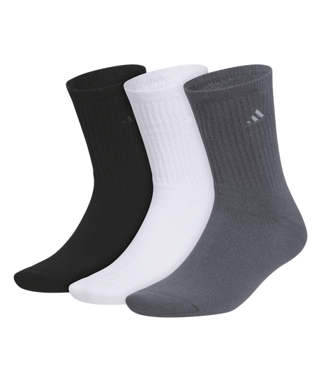 adidas Men's Cushioned Comfort 3-Pack Crew Socks Unisex Accessories Socks