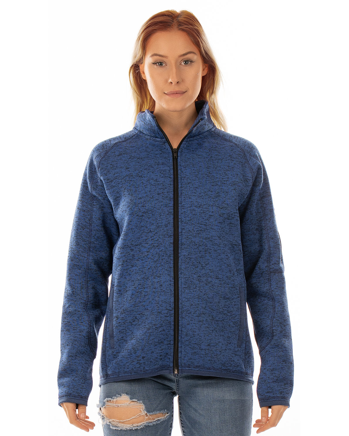 Burnside Women's Sweater Knit Jacket Womens Apparel Jackets & Vests