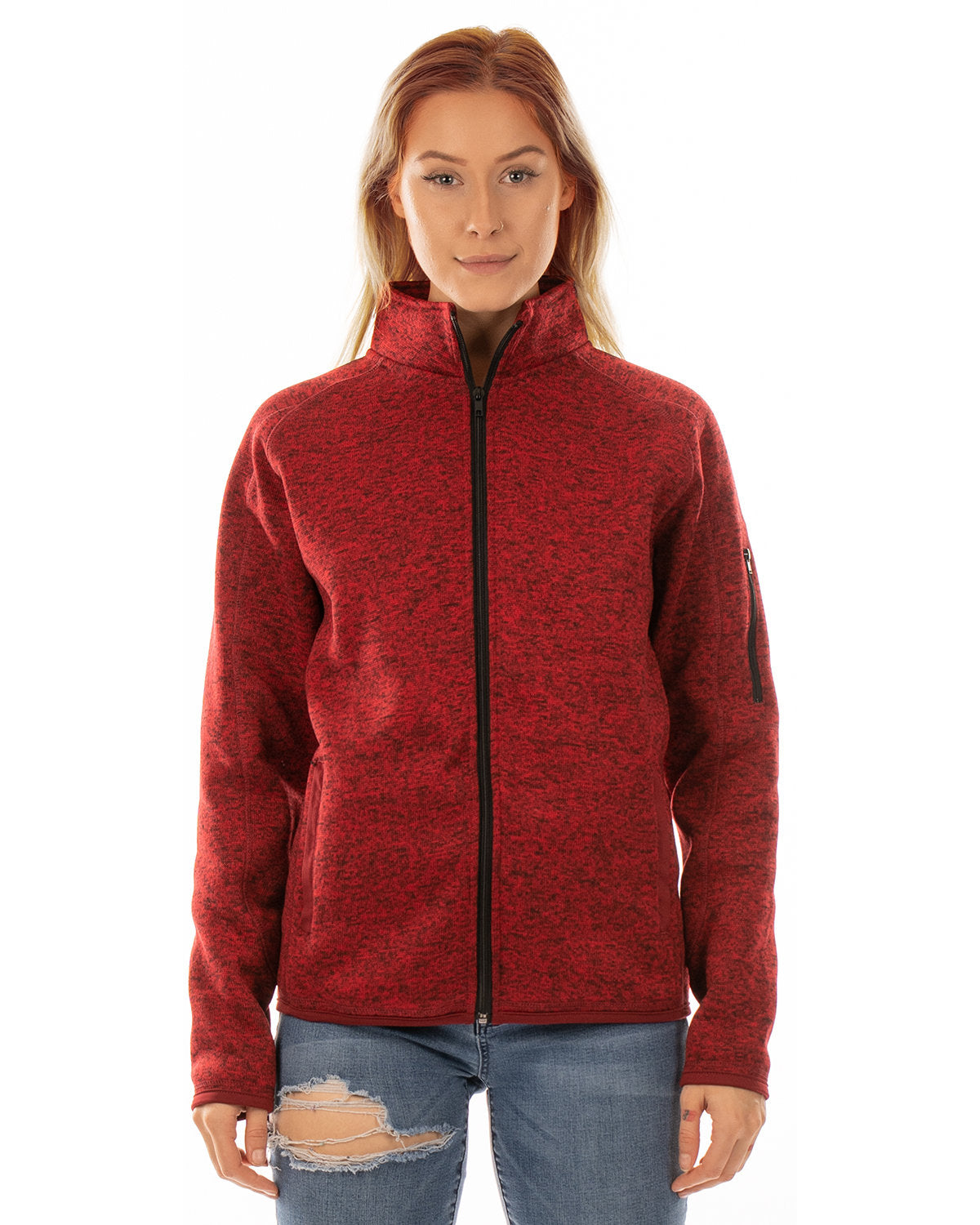 Burnside Women's Sweater Knit Jacket Womens Apparel Jackets & Vests