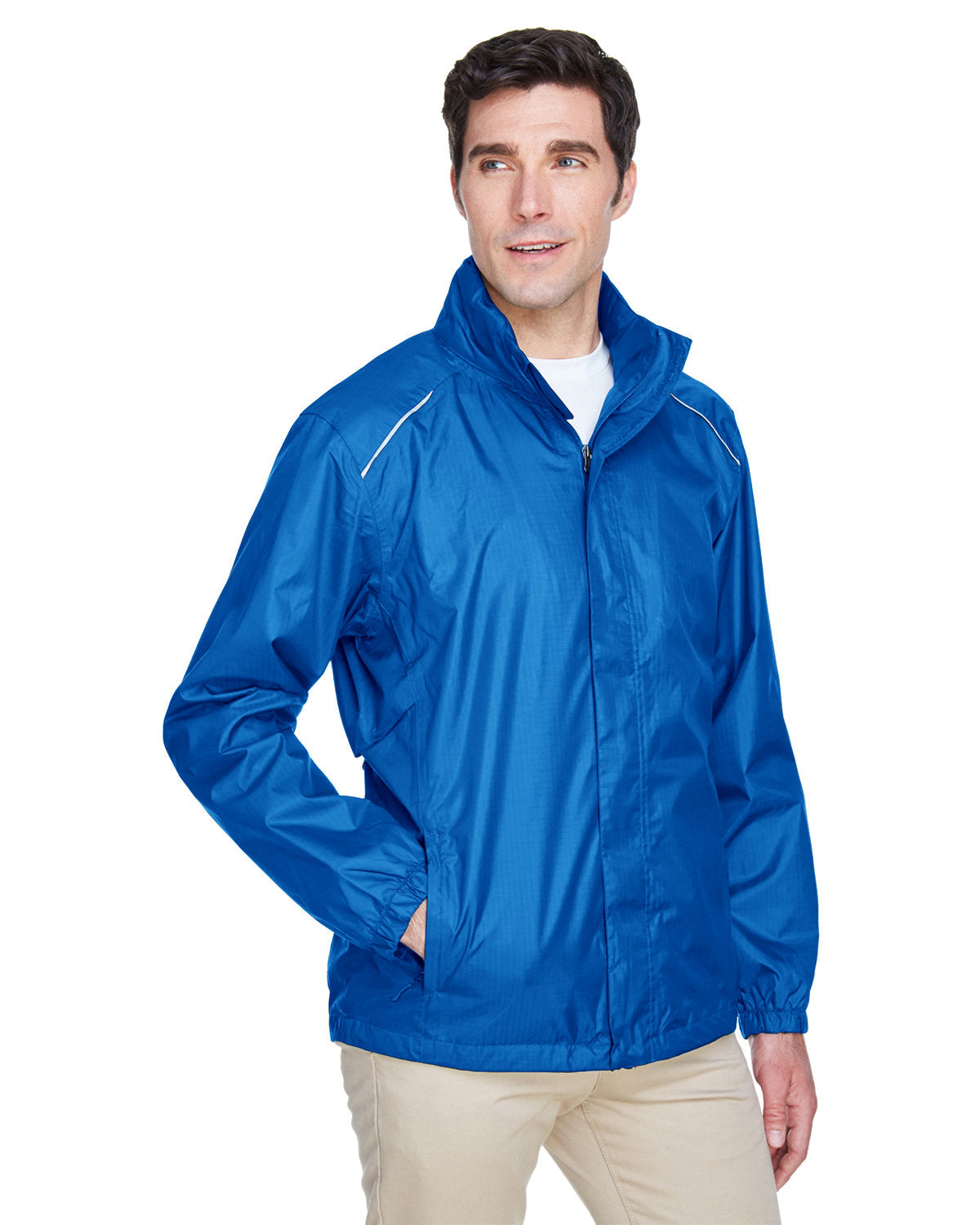 CORE365 Men's Climate Seam-Sealed Lightweight Variegated Ripstop Jacket Mens Apparel Jackets & Vests