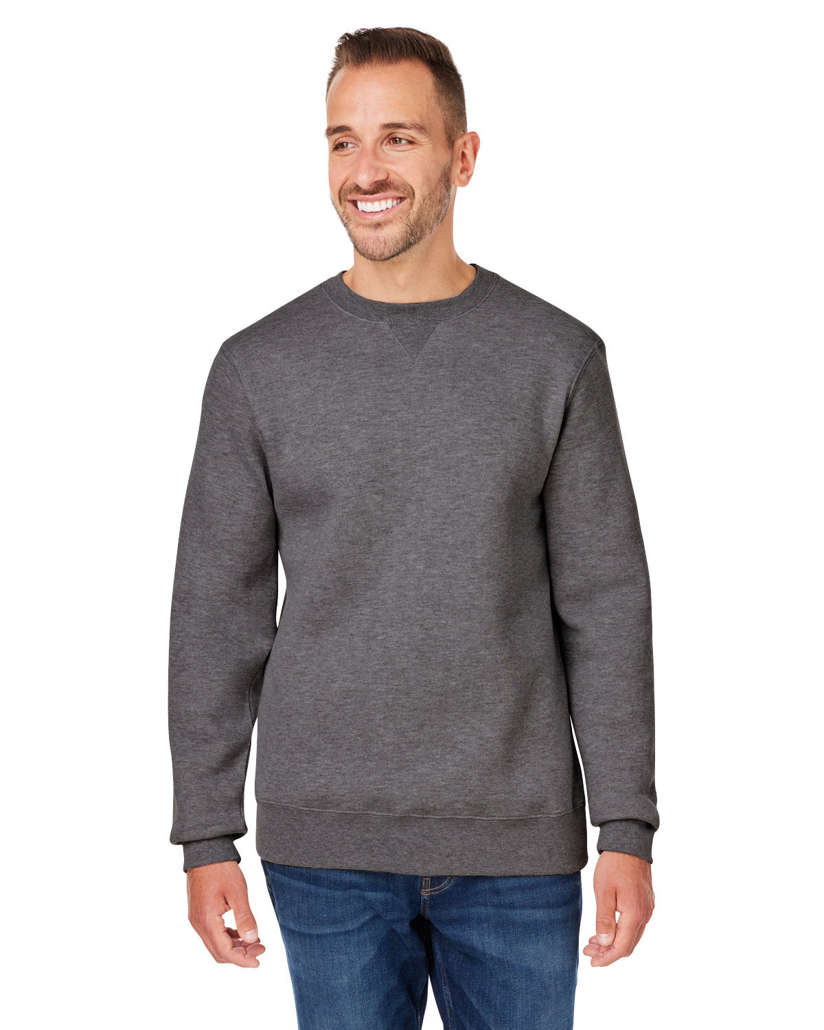 J. America Unisex Premium Fleece Sweatshirt 8424JA-AB-1