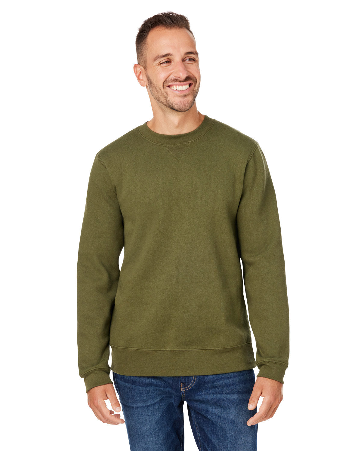 J. America Unisex Premium Fleece Sweatshirt 8424JA-AB-1