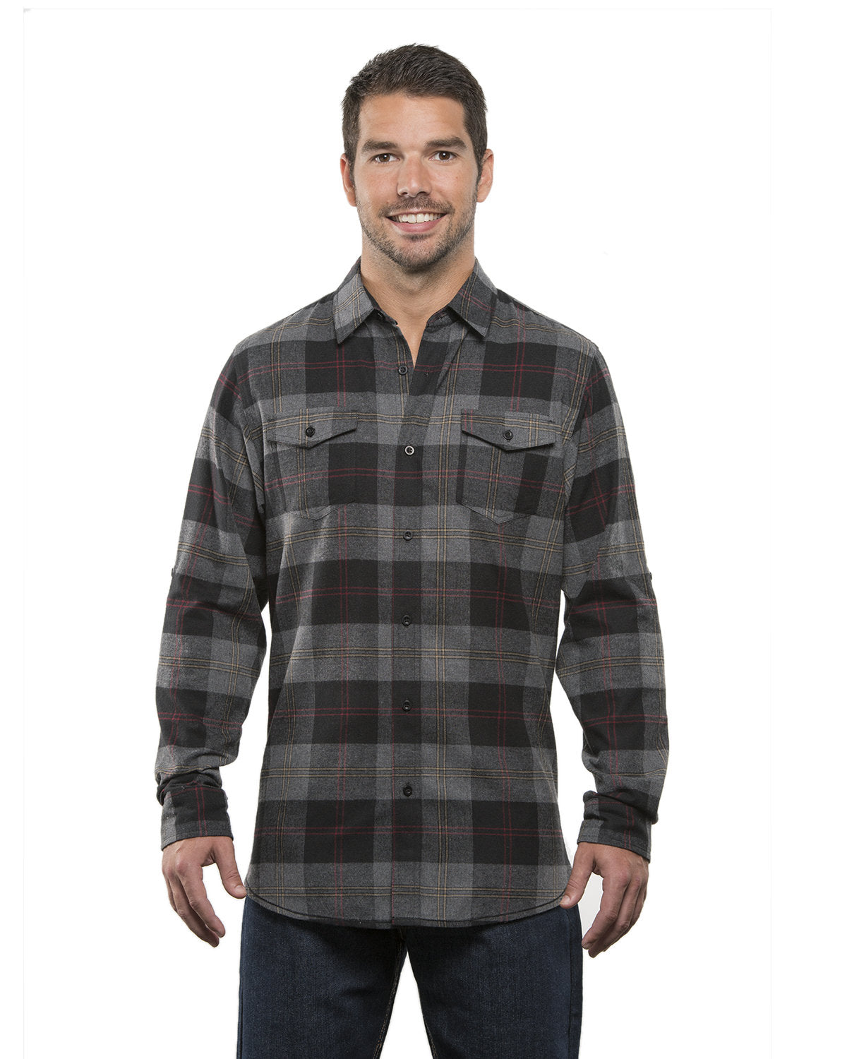 Burnside Men's Plaid Flannel Shirt Mens Apparel Shirts & Tops
