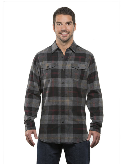 Burnside Men's Plaid Flannel Shirt Mens Apparel Shirts & Tops