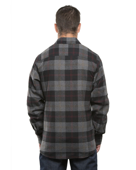 Burnside Men's Plaid Flannel Shirt Mens Apparel Shirts & Tops