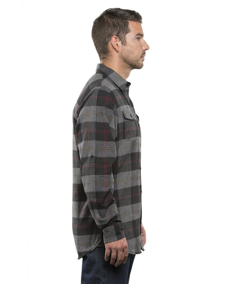 Burnside Men's Plaid Flannel Shirt Mens Apparel Shirts & Tops