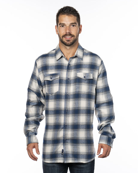 Burnside Men's Plaid Flannel Shirt Mens Apparel Shirts & Tops