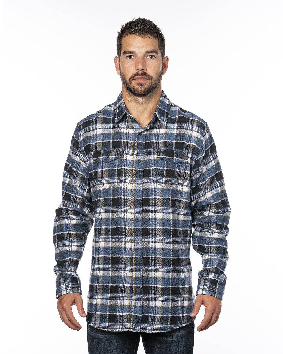 Burnside Men's Plaid Flannel Shirt Mens Apparel Shirts & Tops