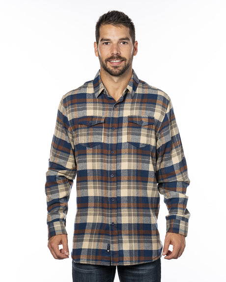 Burnside Men's Plaid Flannel Shirt Mens Apparel Shirts & Tops