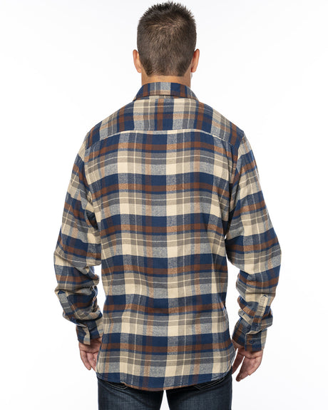 Burnside Men's Plaid Flannel Shirt Mens Apparel Shirts & Tops