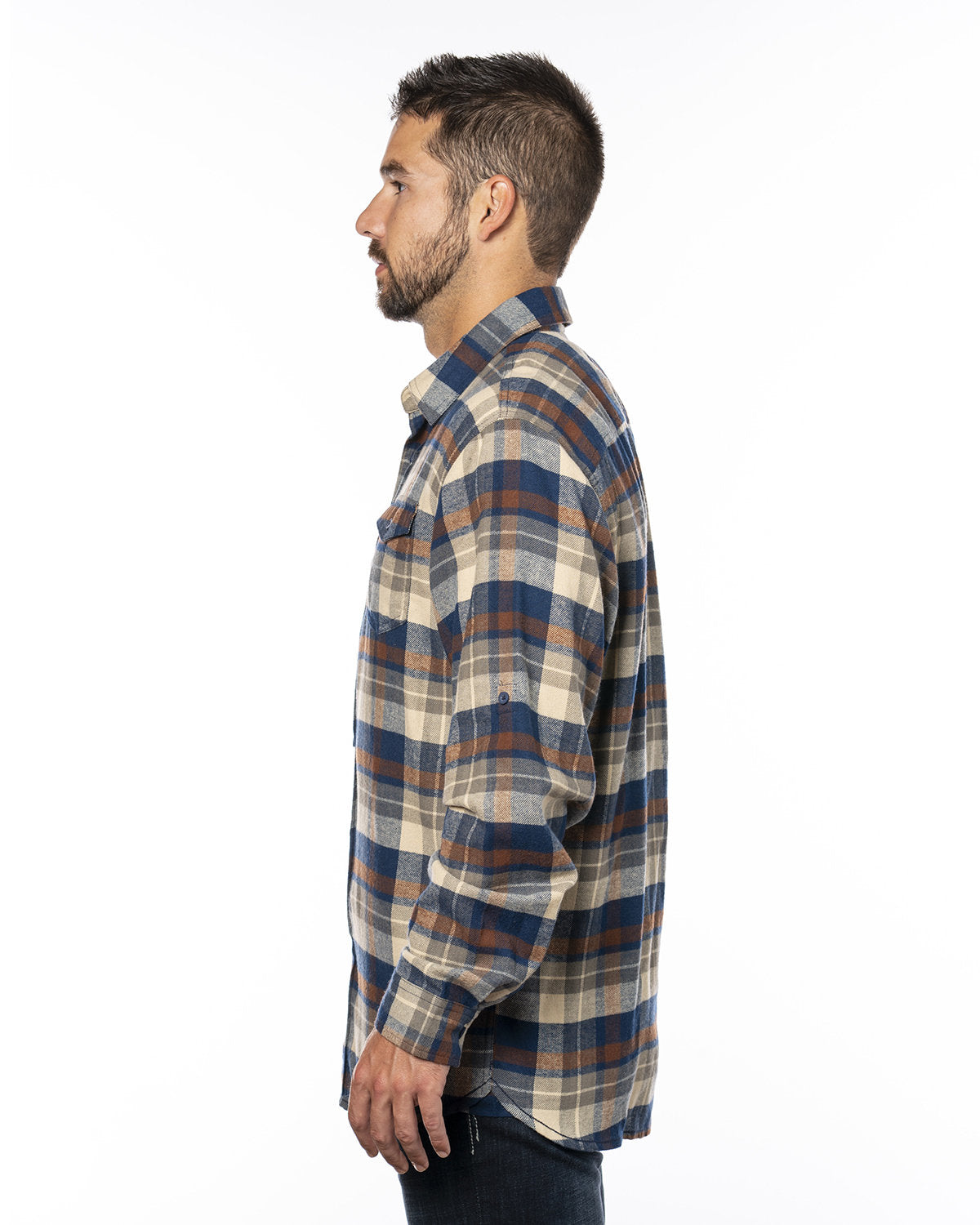 Burnside Men's Plaid Flannel Shirt Mens Apparel Shirts & Tops
