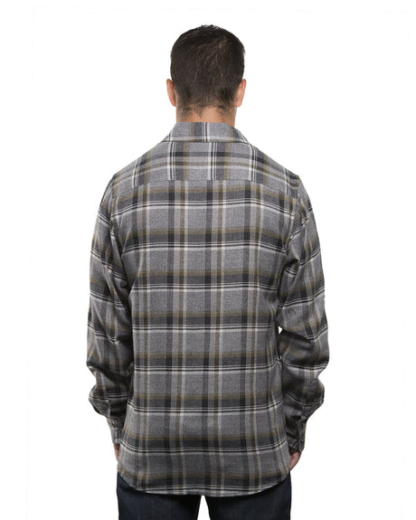 Burnside Men's Plaid Flannel Shirt Mens Apparel Shirts & Tops