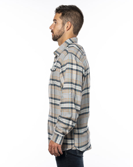 Burnside Men's Plaid Flannel Shirt Mens Apparel Shirts & Tops
