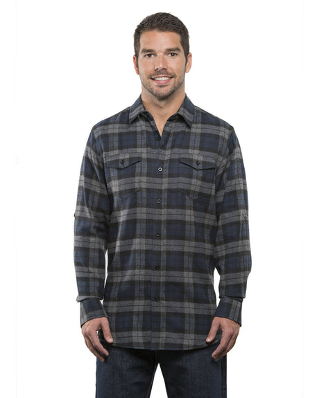 Burnside Men's Plaid Flannel Shirt Mens Apparel Shirts & Tops