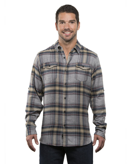Burnside Men's Plaid Flannel Shirt Mens Apparel Shirts & Tops