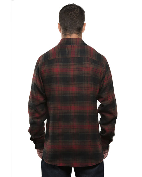 Burnside Men's Plaid Flannel Shirt Mens Apparel Shirts & Tops