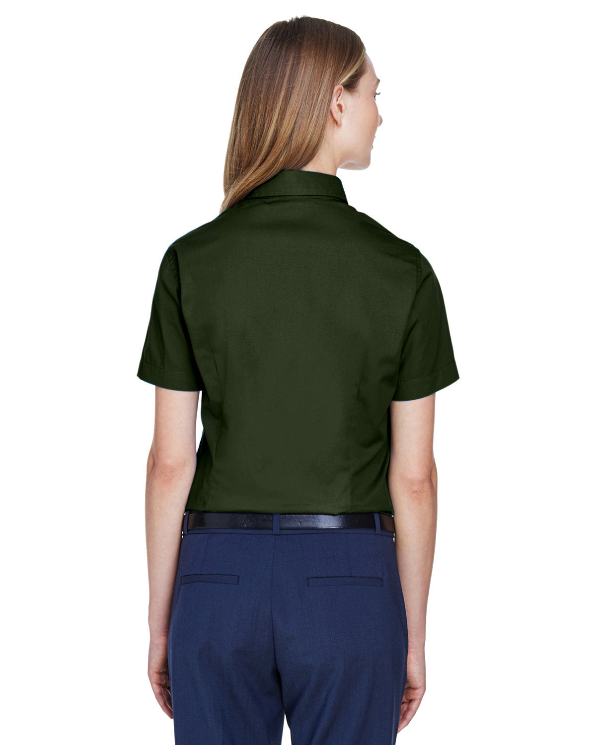 CORE365 Women's Optimum Short-Sleeve Twill Shirt-3