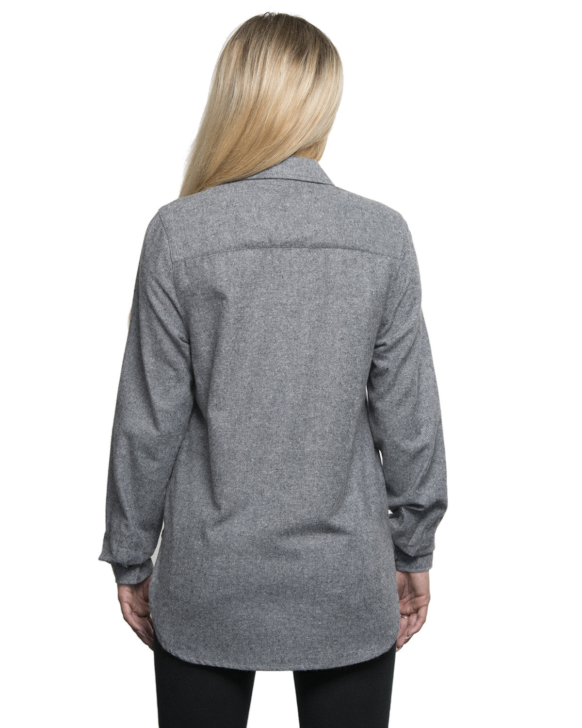 Burnside Women's Solid Flannel Shirt-2