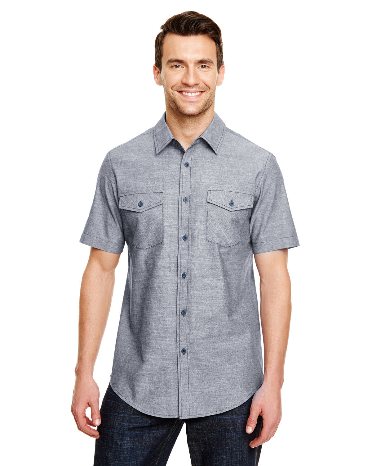 Burnside Men's Chambray Woven Shirt Mens Apparel Shirts & Tops