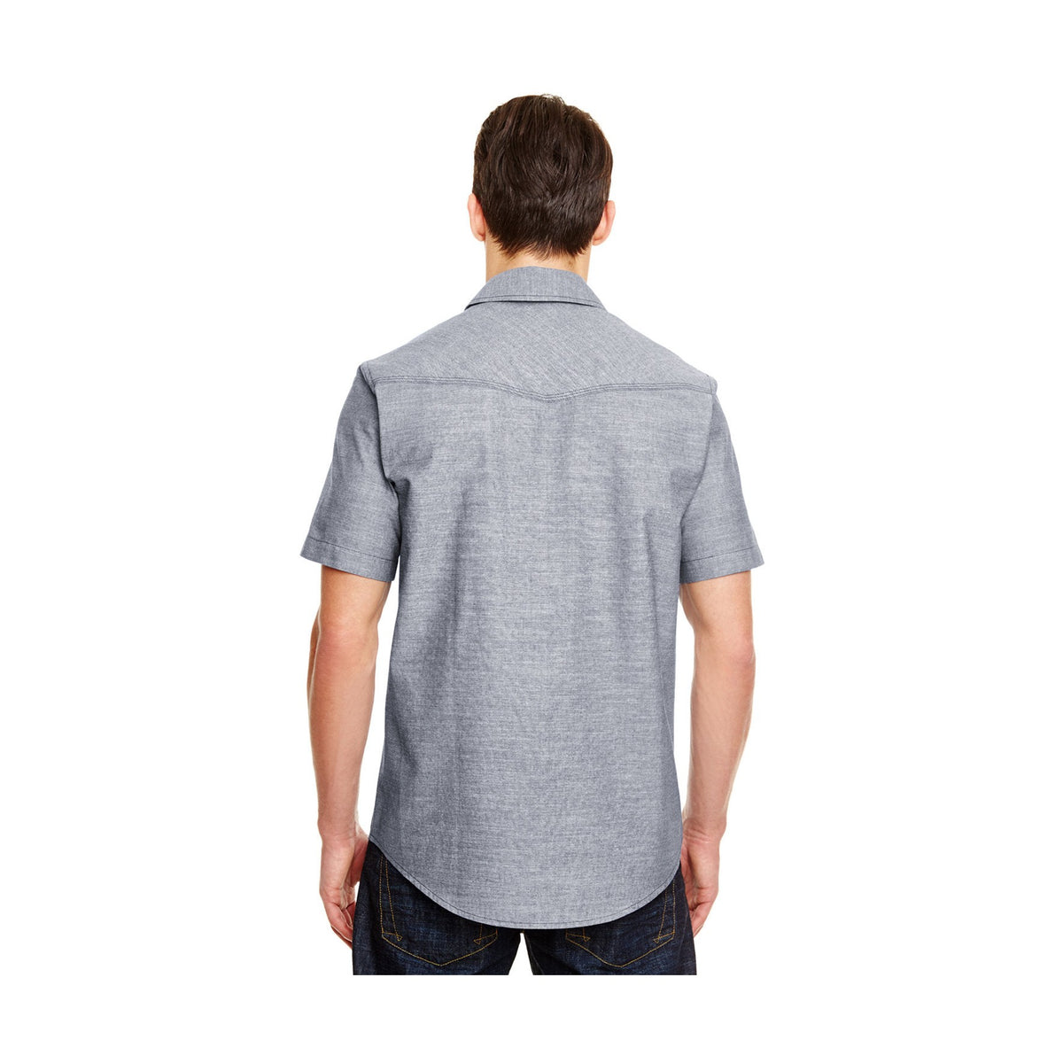 Burnside Men's Chambray Woven Shirt-2