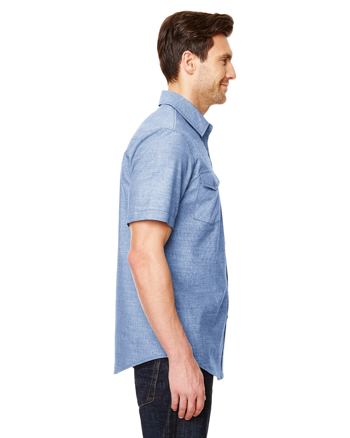 Burnside Men's Chambray Woven Shirt Mens Apparel Shirts & Tops