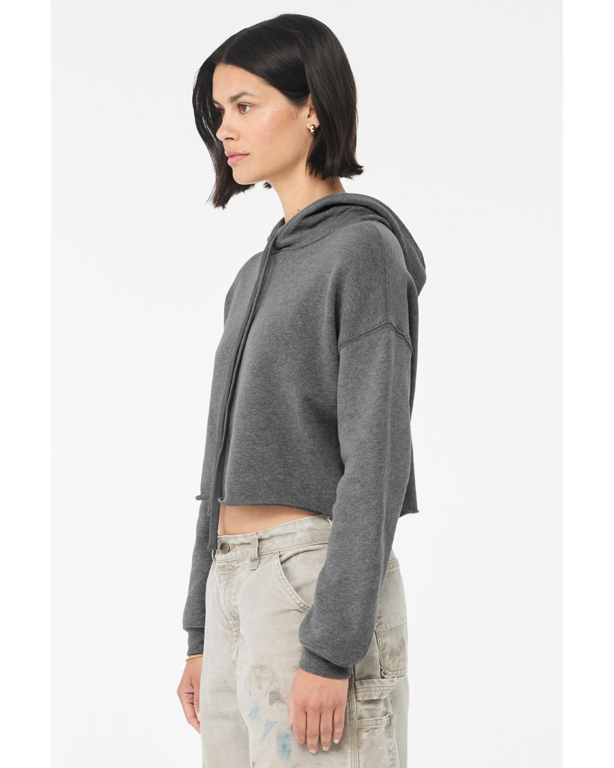 BELLA + CANVAS Women's Crop Fleece Hoodie Womens Apparel Sweatshirts & Fleece